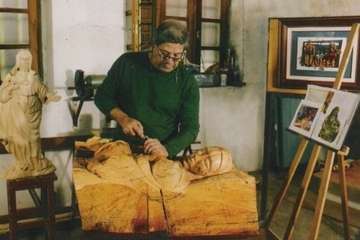  Telde llora la pérdida del famoso tallista Manuel Lorenzo, con calle con su nombre en El Goro/TA.